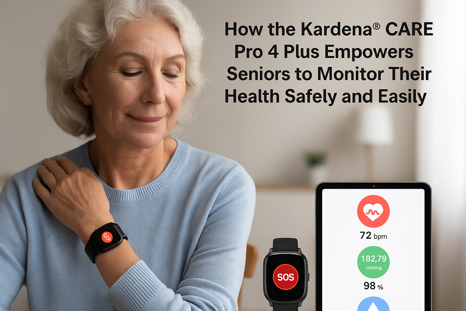 How the Kardena® CARE Pro 4 Plus Empowers Seniors to Monitor Their Health Safely and Easily