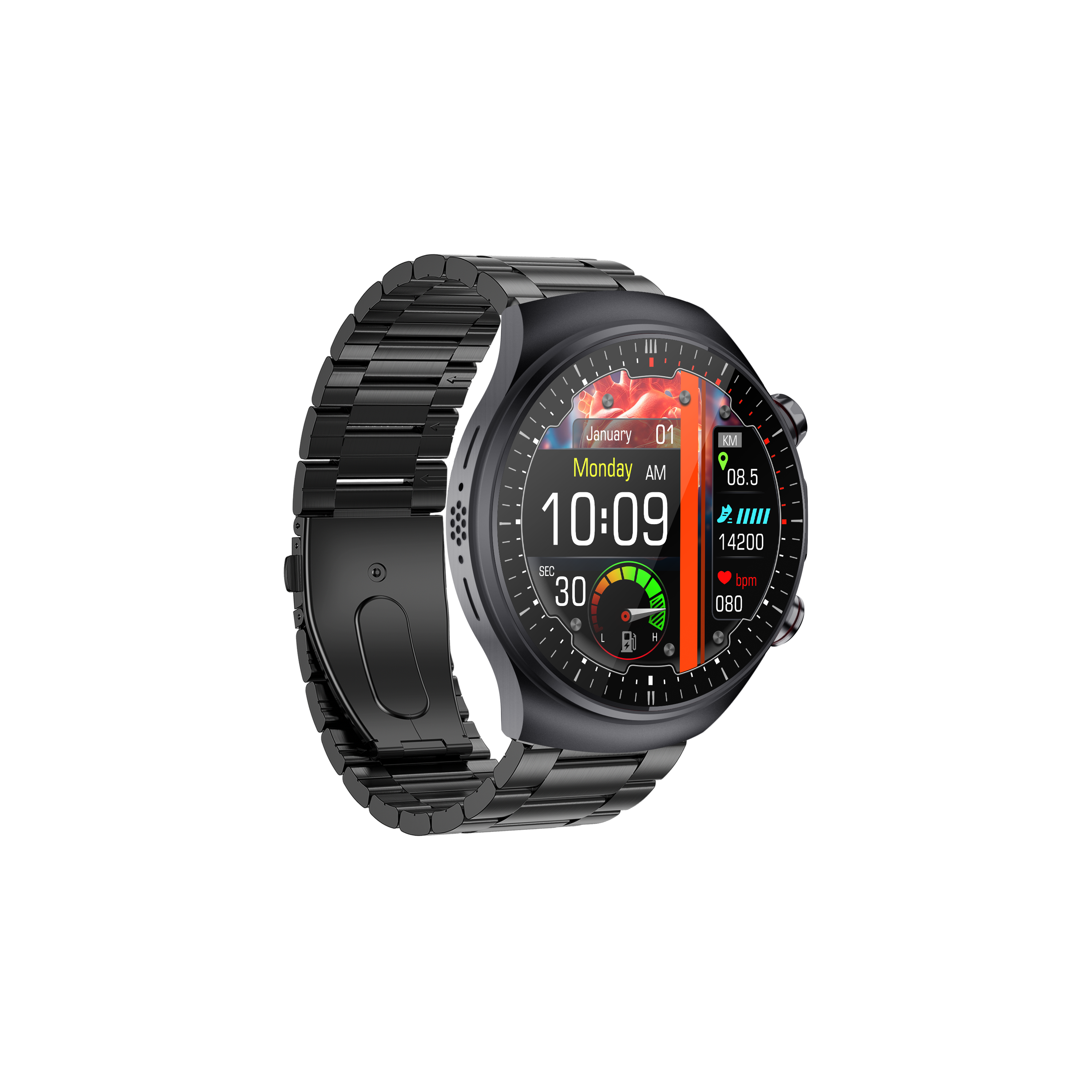 Kardena CARE Pro 5 – Health Smartwatch with ECG, AI Health Analysis & Caregiver Alerts