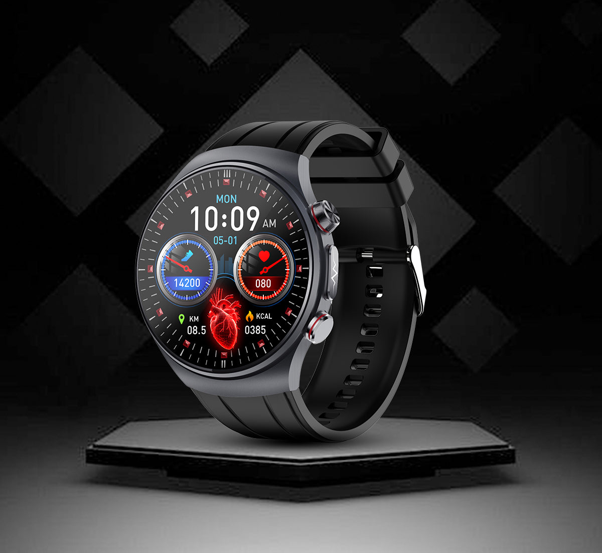 Kardena® CARE Pro 5 – Inteligentny zegarek zdrowotny z EKG, analizą AI i powiadomieniami dla opiekunów