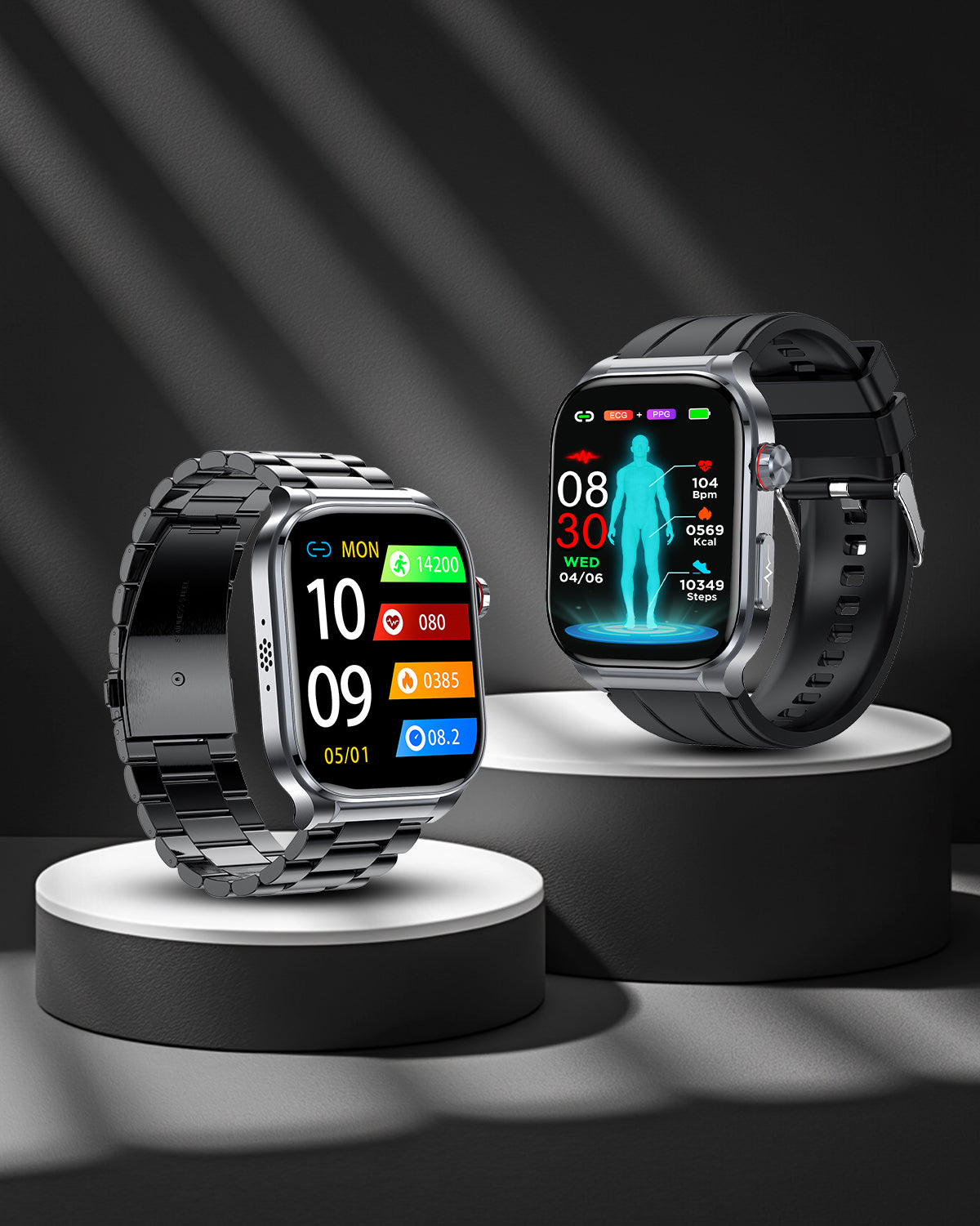 Kardena® CARE Pro 5 – Inteligentny zegarek zdrowotny z EKG, analizą AI i powiadomieniami dla opiekunów